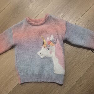 Primark Kids Unicorn Sweater - Pink and Purple